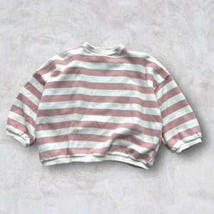 Oversized Stripe Sweatshirt