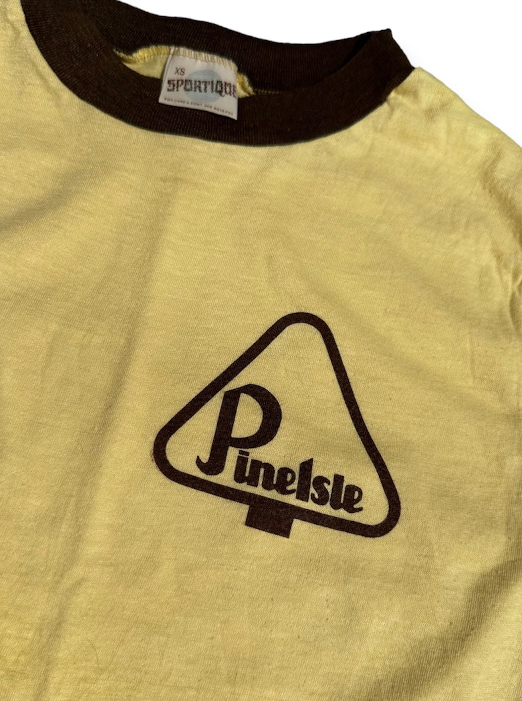 Vintage “Pine Isle” ringer tee