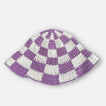 Load image into Gallery viewer, Youth Club Checkerboard Hat Lilac
