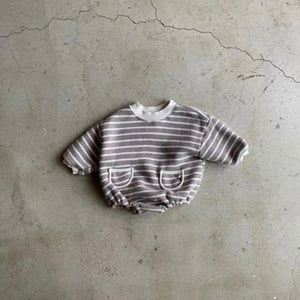 BABY Stripe Sweatshirt Onesie