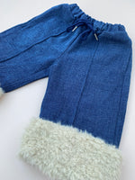 Load image into Gallery viewer, Faux fur trim jeans
