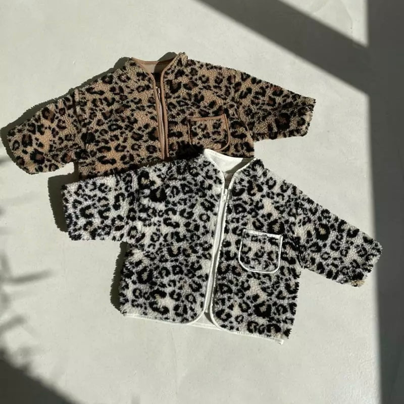 Sherpa Leopard Jacket